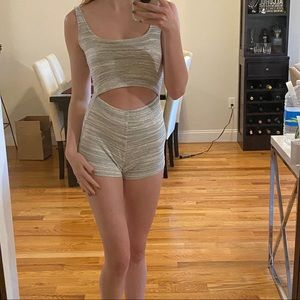 Black Bead one-piece sexy romper